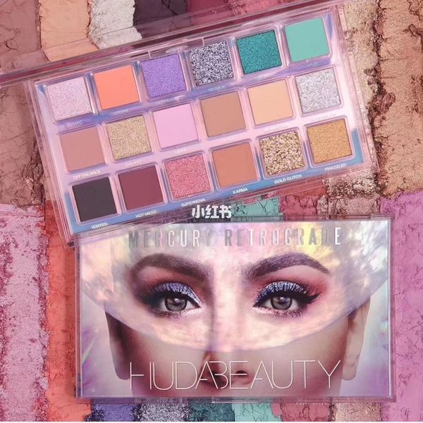 

beauty mercury retrograde 18 colors bling bling eyeshadow 3pcs in stock, Black