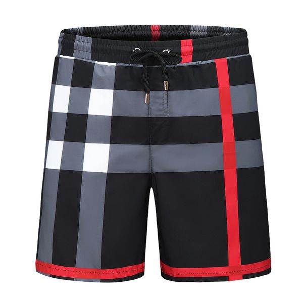 

wholesale summer fashion shorts new designer board short quick drying swimwear printing board beach pants men mens swim shorts-#108, Black