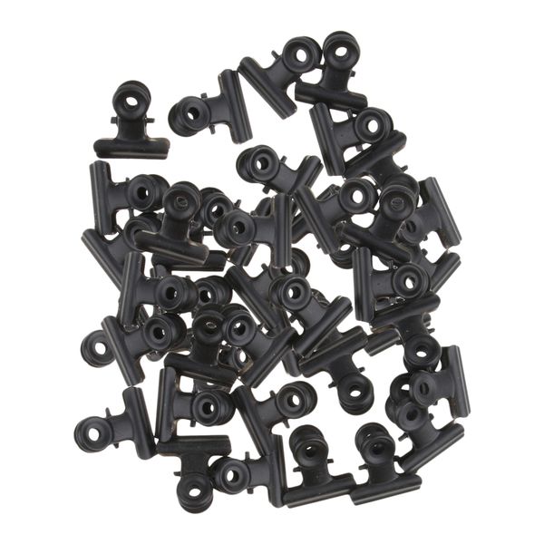 

black metal bulldog clips binder clips for office supplies, 3inch, 20pack