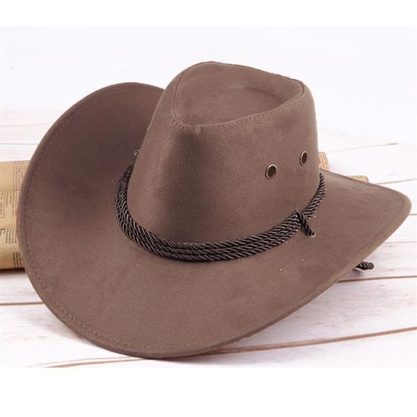 

new fashion western cowboy hat solid tourist cap outdoor wide brim jazz caps gorras wholesale