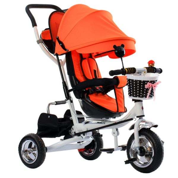 

swivel seat baby stroller 3 in 1 portable baby tricycle stroller children tricycle bike bicycle sit flat lying trike trolley