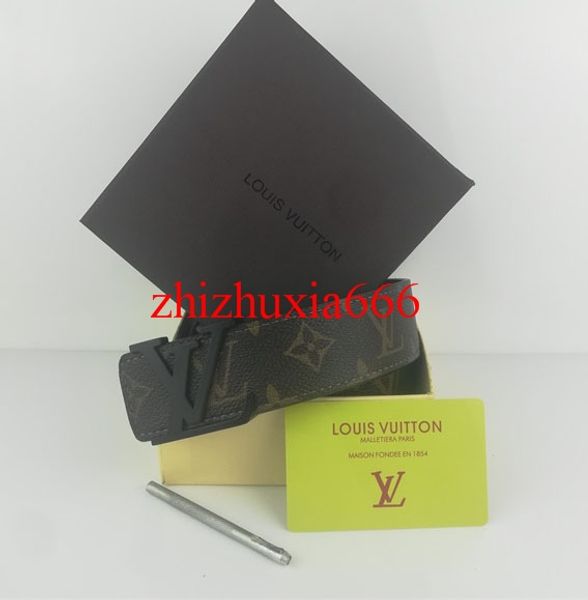 

luxury belts designers belts for men big buckle belt male chastity belts fashion mens leather belt wholesale with box, Black;brown