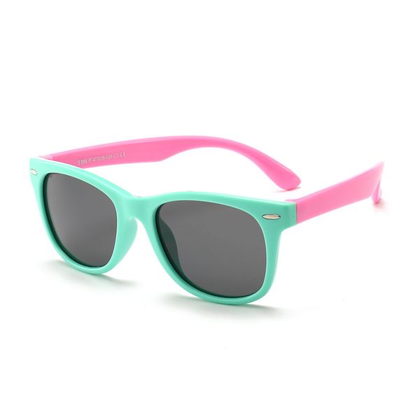 

new kids polarized sunglasses boys girls sun glasses silicone safety glasses gift for children baby uv400 eyewear, White;black
