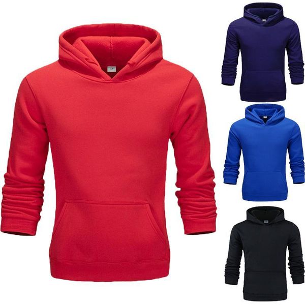 

red hoodie pure color hoodies male long sleeve men sport hoodies men hoodie student youth coat xxxl, Black