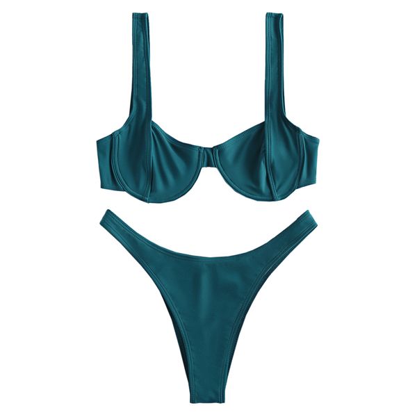 

zaful high cut underwire bikini set swimwear women bikinis 2019 mujer support type