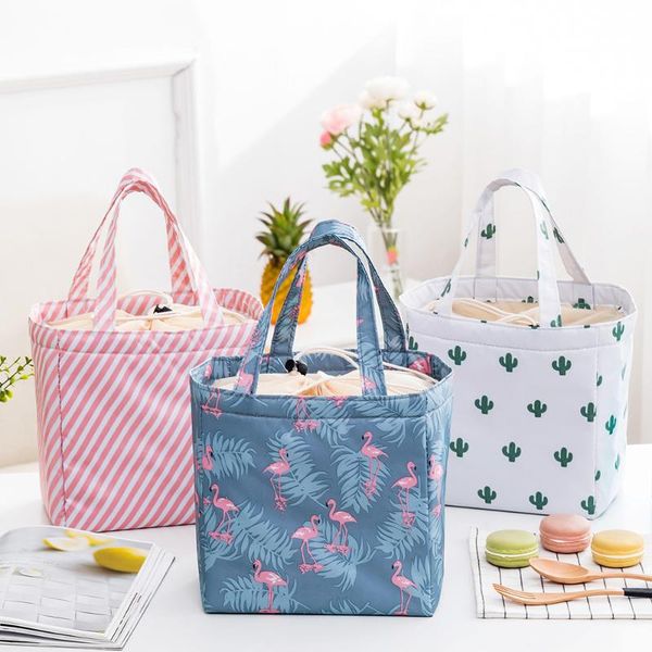 

wholesale oem custom printing insulated cooler bag waterproof and reusablable lunch bag, Blue;pink