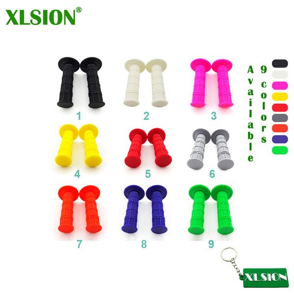 

xlsion 7/8" 22mm red soft rubber handlebar hand grips for 125cc 140cc 150cc 160cc ycf ssr orion pit dirt bike atv quad motor