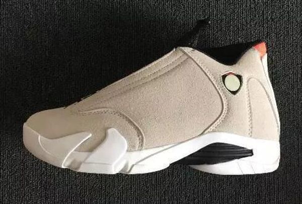 

new fashion mens basketball 14s desert sand shoes 14s black toe sports shoes sneakers athletics with box 398ax