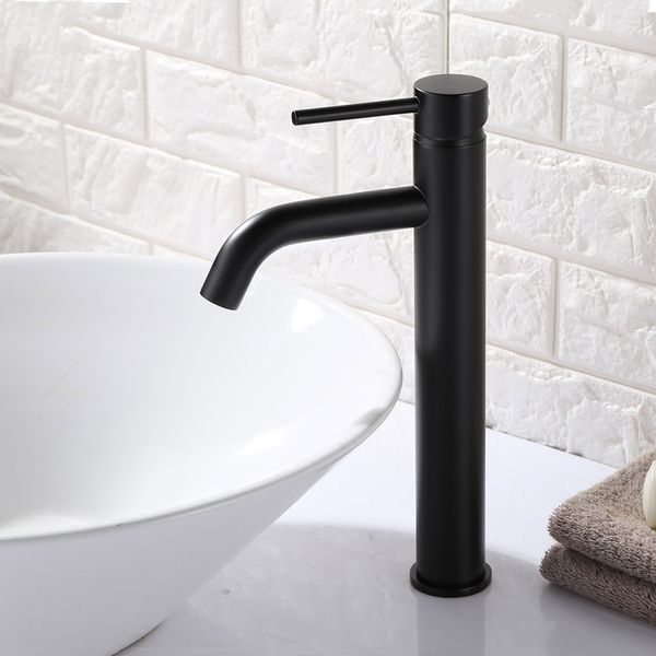 

Black & Gold Color Bathroom Deck Mounted Faucet Brass Sinlge Handle Basin Water Mixer High Polishing Short And Tall Choice