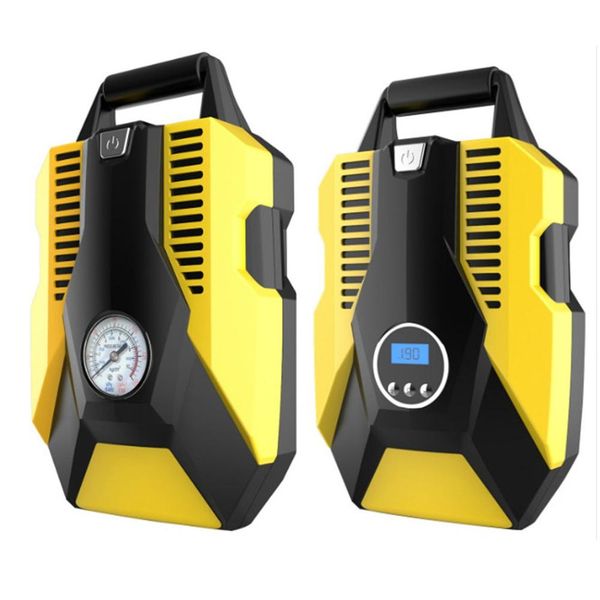 

car air pump double cylinder household 12v electric pump portable emergency tire car digital display