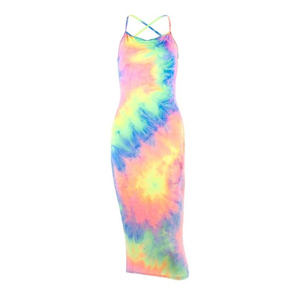 

женин Ѭадђга кѬаоне tie-dye Ѭђкавов bodycon backless midi длинне колжени плае m7dd, Black;gray