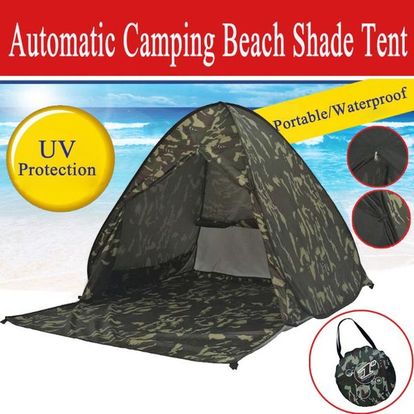 

anti-mosquito beach shade tent with gauze uv protection automatically camping outdoor portable beach tent with mesh curtain#g4
