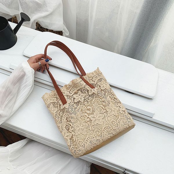 

ocardian handbag women fashion cotton small satchels shoulder bag clutch literary lace hollow multifunction handbag dropship a8