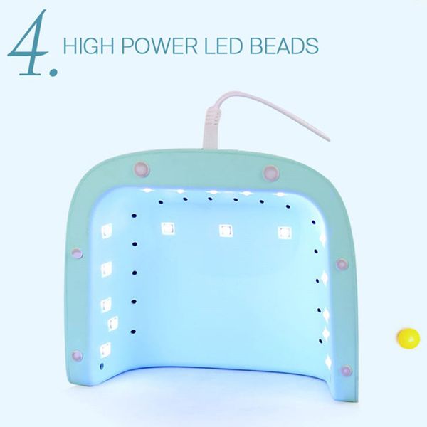 

48w uv led nail lamp nail dryer gel polish light fast drying manicure tools new fashion women girl art toolj3