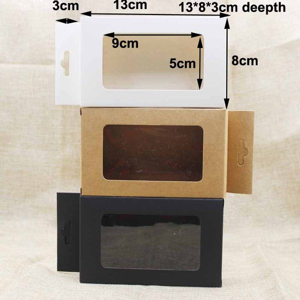 

for favors/mobile paper hanger window feiluancustom gift box case/underwear black/kraft/white 10pcs phone package display box cslah