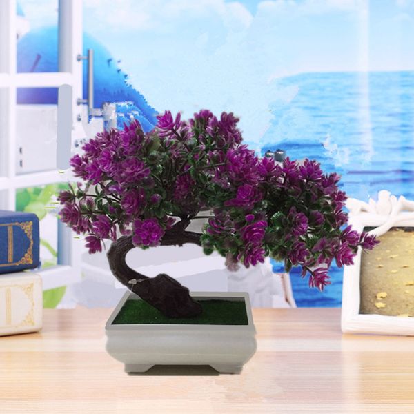 

artificial potted plant colorful flower home office table decoration 20cm