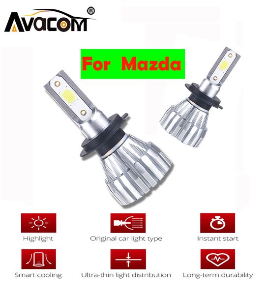 

avacom h4 h3 led h7 bulb 12v h8 hb4 9006 h1 hb3 9005 9012 h11 led lamp car fog light bulb for cx5/323/b2200/mpv/929/e2200d