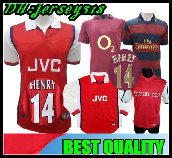 

94 95 highbury home football shirt jersey soccer pires henry reyes 2000 02 retro jersey 2005 06 98 99 bergkamp adams long sleeve 96 97 galla, Black;yellow