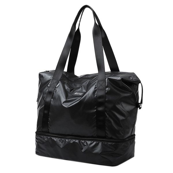 

women tote bag waterproof oxford spinning travel bags large capacity sports bag fitness shoulder fashionable solid handbag
