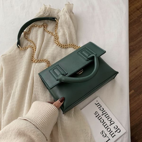 

2020 chain bag ladies bag fashion shoulder casual messenger black retro women handbag women