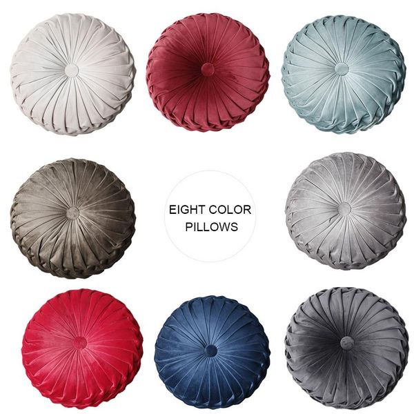 

thick corduroy elastic chair cushions for living room chair solid round pumpkin seat cushion floor cushion hand wash