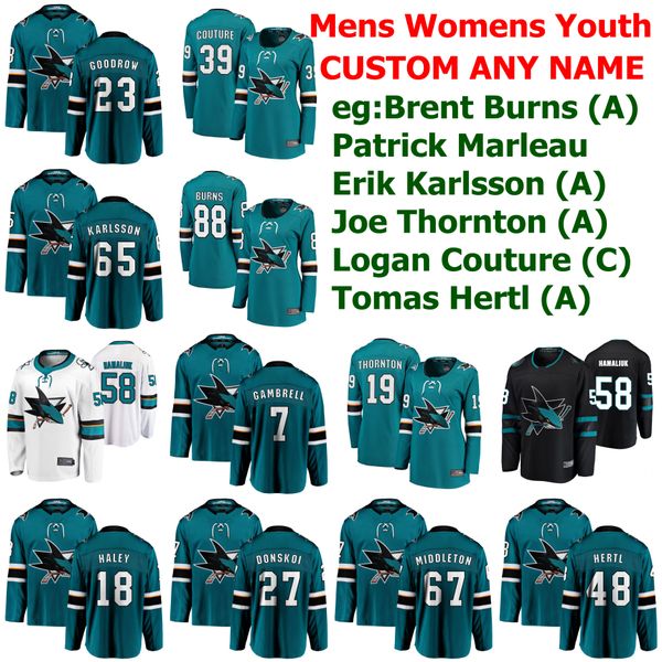 san jose sharks burns jersey