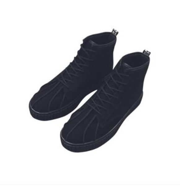 

men's casual shoes in the high boots outdoor leather martin shoes matte leather boots 2019 new hot, Black