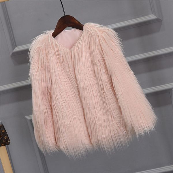 

faux fur coat winter fur jacket women streetwear pink coat fluffy jacket vintage furry fuzzy jackets soft jackets 2020, Black