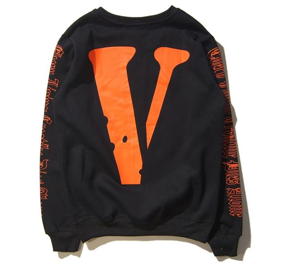 BLK V Uomo Pullover con Cappuccio Nero