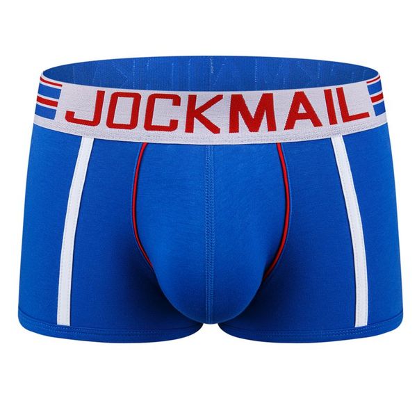 

jockmail мужские сексуальное нижнее белье хлопок мягкие и удобные трусы боксер чистый цвет супер эластичная ширина waistband классические бо, Black;white