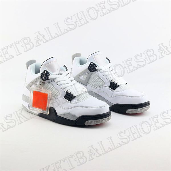 

selling handsome original design white cement front page layer original year j4 versatile comfortable casual basketball shoes