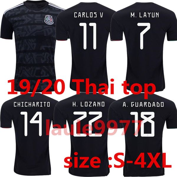 

S 4xl 2019 mexico occer jer ey lozano chicharito gold cup football hirt 19 20 do anto mexico cami eta de futbol layun maillot de foot