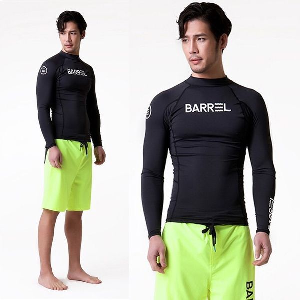 

tsmc uv protect серфинг rash guard мужчины купальники купальник с длинным рукавом мужской rashguard surf рубашка для купания sail груза паде, White;black