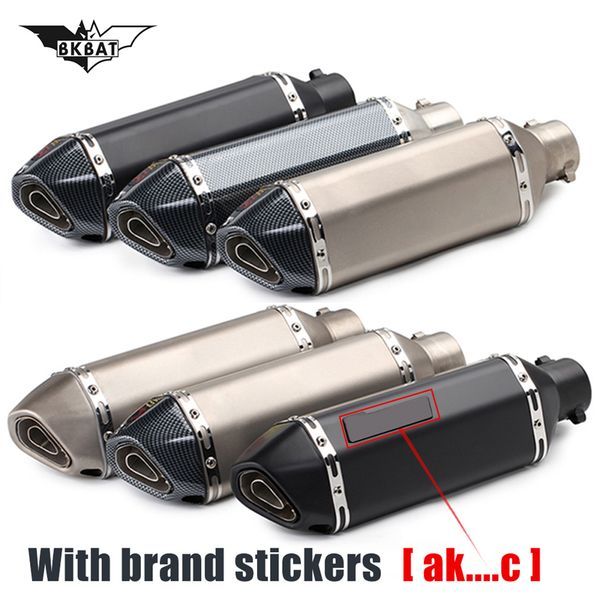 

motorcycle exhaust pipe escape moto muffler motocross db killer for v-max xmax 300 r25 r1 2008 dt 125 aerox ybr 125 parts