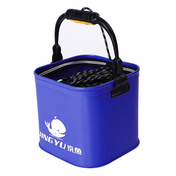 

large capacity thickened eva folding water bucket outdoor camping car boating fishing multipurpose storage container easy clean