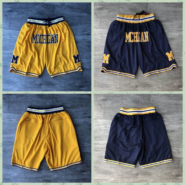 

just don shorts hip hop motion wind michigan shorts just don pants man yellow basketball ncaapants, Black;red