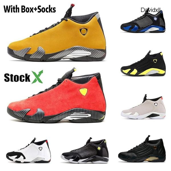 

stock x jumpman 14 mens 14s basketball shoes black toe blue suede desert sand dmp ferrar last sdesigner retre sneakers