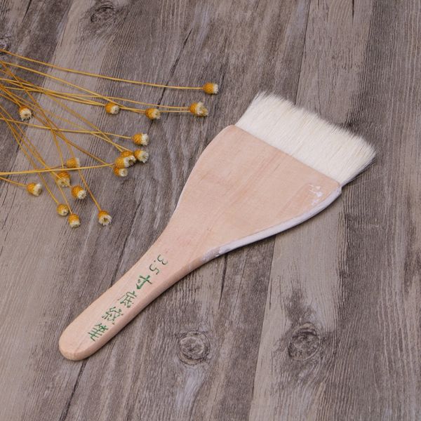 

goat hair handle art supplies watercolor acrylic wood oil paint brush six sizes