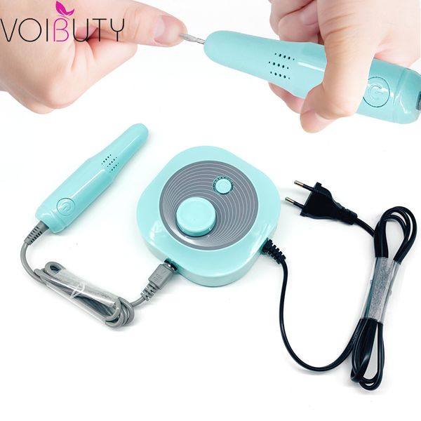 

25000 rpm electric nail drill bits set mill cutter machine for manicure nail tips manicure electric nail pedicure file, Silver