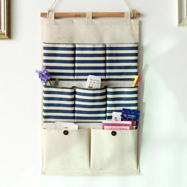 

полосатый водонепроницаемый 8 карманный wall hanging сумка для хранения интересная сумка красивая