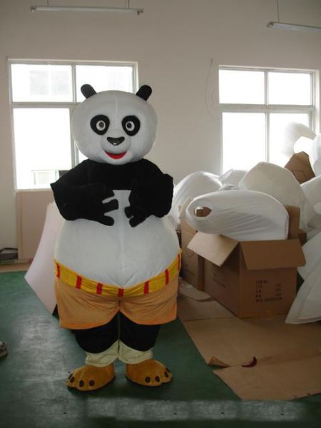 2019 Desconto venda da fábrica kung fu panda mascot costume entrega rápida Alta qualidade personalizável animal da mascote panda traje para adulto