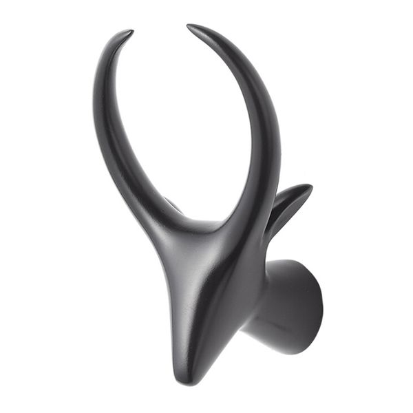 

creative self adhesive hook wall animal head shaped hook for hanging clothes hat scarf key deer horn hanger rack wall decoration
