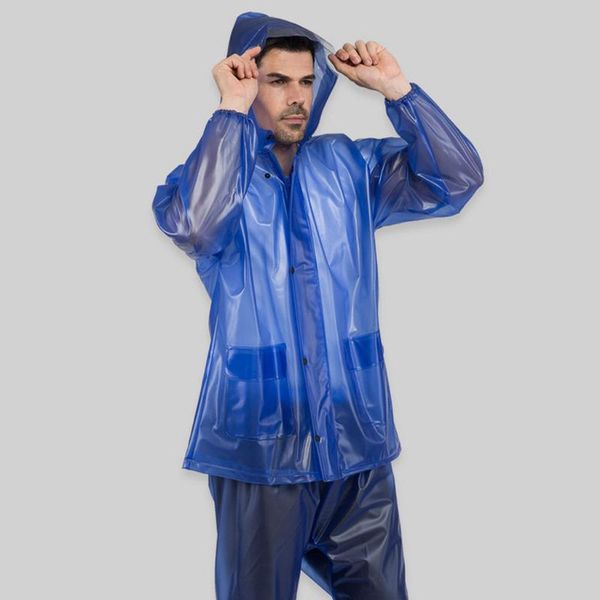 

fashion men raincoat protective split solid raincoat thicksaliva cover prevent splashing drop shopping w4, Tan;black