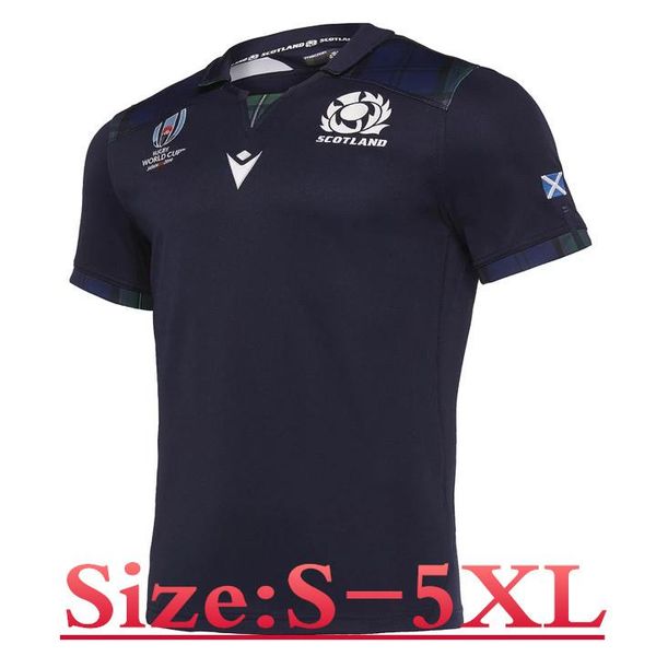 

scotland rugby rwc 2019 home jersey size s--5xl ing, Black;gray