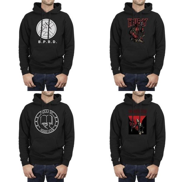 

fashion men dark horse comics hellboy b p r d black oversized hoodies,sweatshirt personalised vintage friends hoodies art short part
