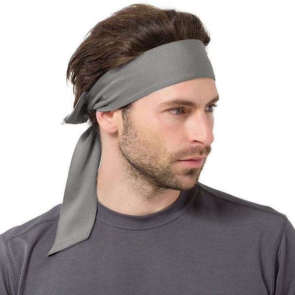

sports headband bandana sweatband women men outdoor tennis running hair band, Yellow;black