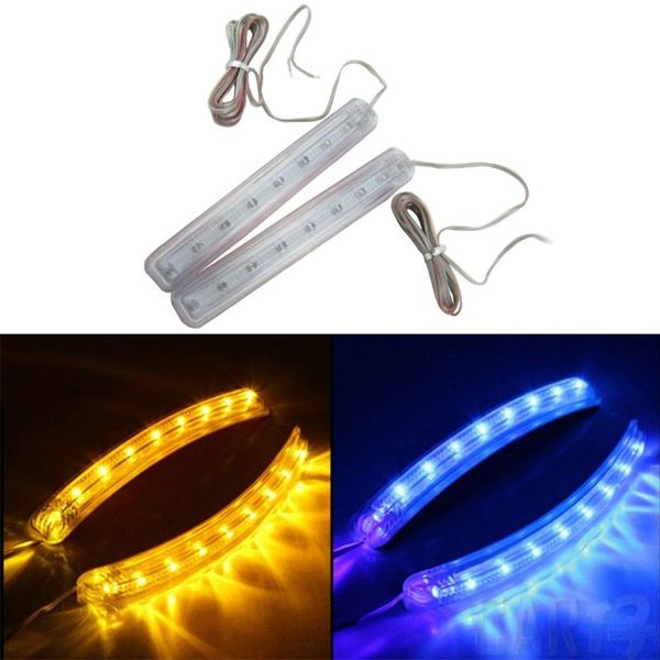 

2pcs car amber led turn signal light dc 12v auto rearview mirror indicator lamp