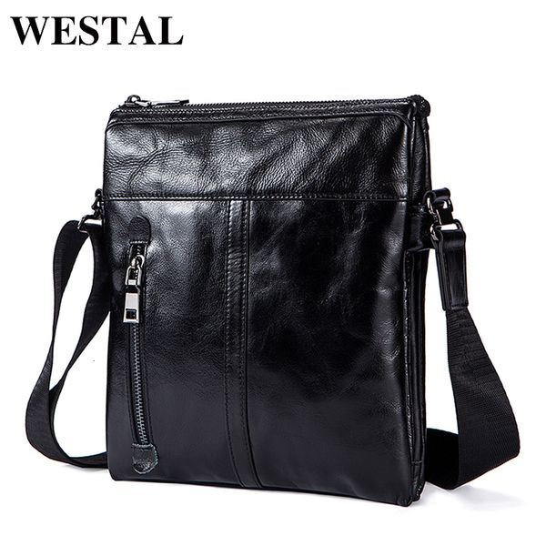 

westal messenger bag men's genuine leather shoulder bag for men leather fashion small flap male crossbody bags handbags 1023 mx191018