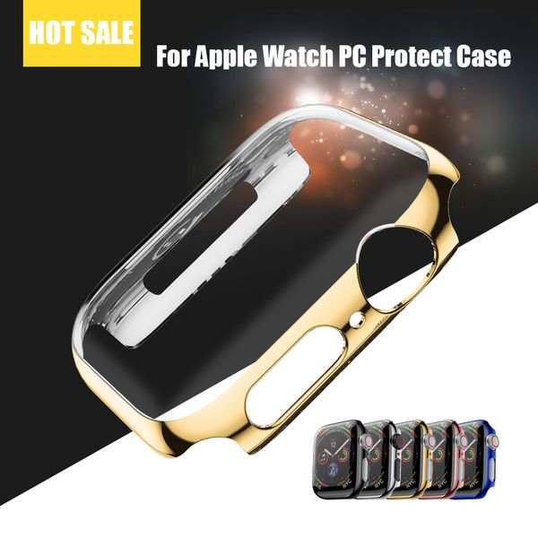 

hard screen protector cover for apple watch case series 4/3/2/1 38/40/42/44mm plastic hard pc for apple watch case series 4/3/2/1
