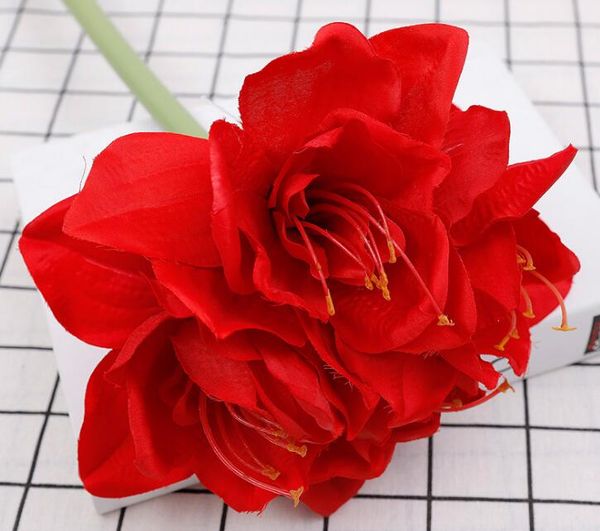 

Искусственные цветы шелковый цветок скаффир лилия clivia цветок моделирования свад